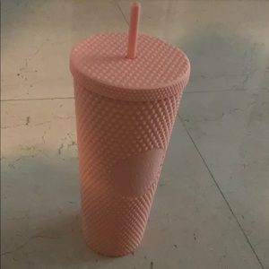 Pink spike Starbucks tumbler